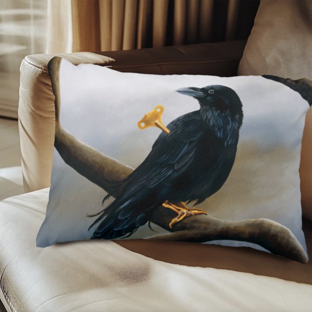 Steampunk Black Raven Dekokissen (Von Creator hochgeladen)