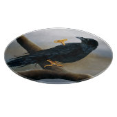 Steampunk Black Raven Schneidebrett (Ecke)