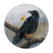 Steampunk Black Raven Schneidebrett (Vorderseite)