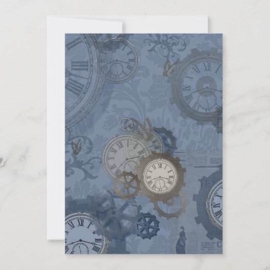 Steampunk Blaupause Ankündigung (Vorderseite)