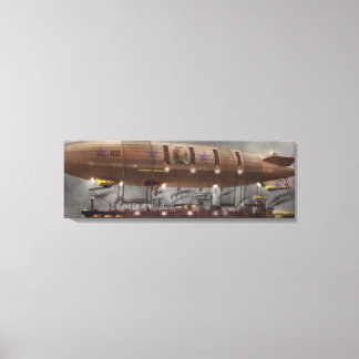Steampunk - Blimp - Luftschiff Maximus Leinwanddruck