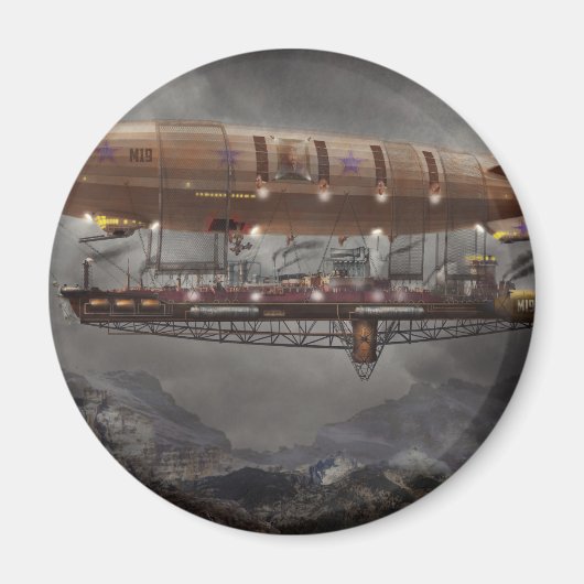 Steampunk - Blimp - Luftschiff Maximus Magnet (Vorne)