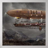 Steampunk - Blimp - Luftschiff Maximus Poster (Vorne)