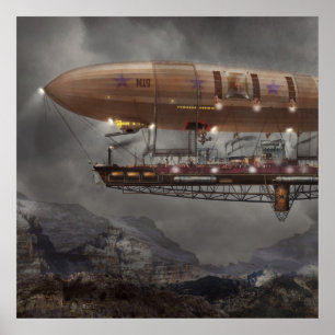 Steampunk - Blimp - Luftschiff Maximus Poster