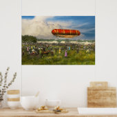 Steampunk - Blimp - Start von Nulli Secundus II Poster (Küche)