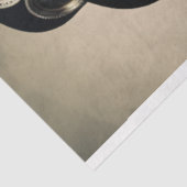 Steampunk Blonde Lady in Black Decoupage Seidenpapier (Ausschnitt)