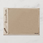 Steampunk Blowfish Mobile Postkarte (Rückseite)