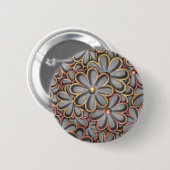 Steampunk Blumen-Power Button (Vorne & Hinten)