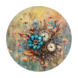 Steampunk-Blumen Schneidebrett