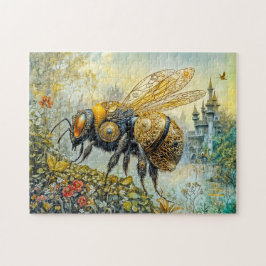 Steampunk-Blütenbiene Puzzle