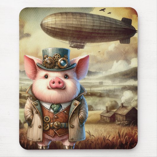 Steampunk Boar Mousepad (Vorne)