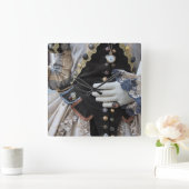 Steampunk bodice, Carnival, Venice Quadratische Wanduhr (Zuhause)