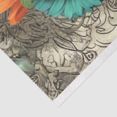 Steampunk Bohemisch Style Lady Decoupage Seidenpapier (Ausschnitt)