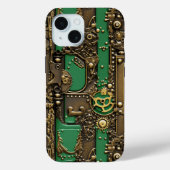 Steampunk Book Industrial Green Case-Mate iPhone Hülle (Rückseite)