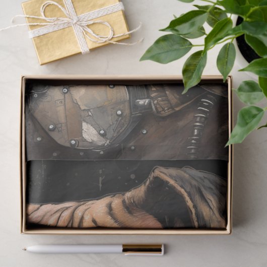 Steampunk Boxer Dog 2 Dekoupage Paper Seidenpapier (Geschenk)