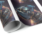 Steampunk Boxer Dog Geschenkpapier (Rolleneckpunkt)