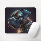 Steampunk Boxer Dog Mousepad (Mit Mouse)