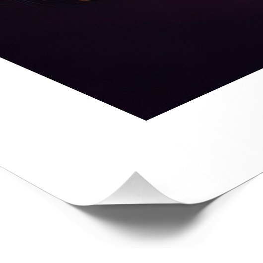 Steampunk Boxer Dog Poster (Ecke)