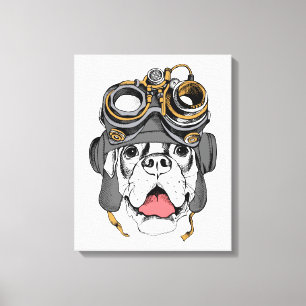 Steampunk Boxer Leinwanddruck