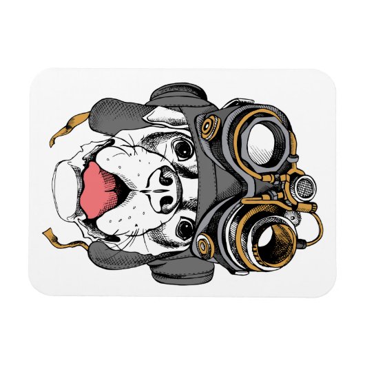 Steampunk Boxer Magnet (Horizontal)