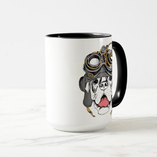 Steampunk Boxer Tasse (VorderseiteRechts)