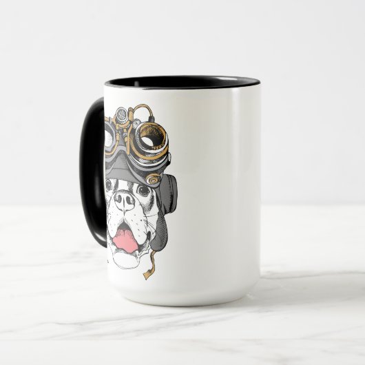 Steampunk Boxer Tasse (Vorderseite Links)