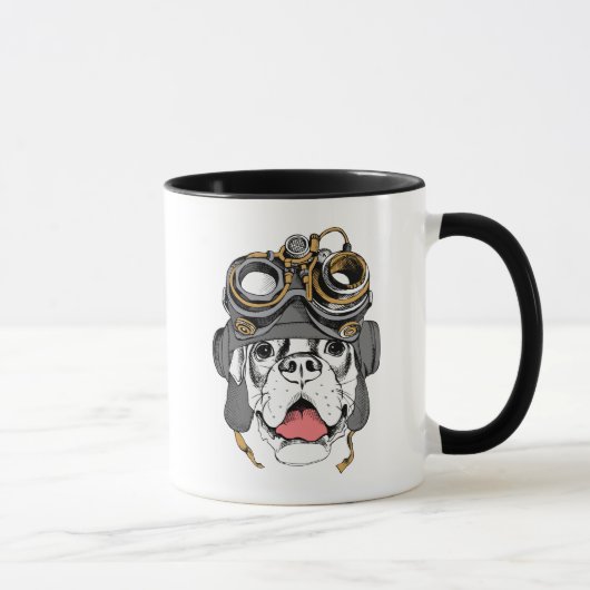 Steampunk Boxer Tasse (Rechts)