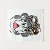 Steampunk Boxer Wandteppich (Vorderseite (Horizontal))