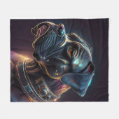 Steampunk-Boxerhund Fleecedecke (Vorderseite (Horizontal))