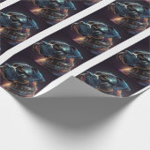 Steampunk-Boxerhund Geschenkpapier (Ecke)
