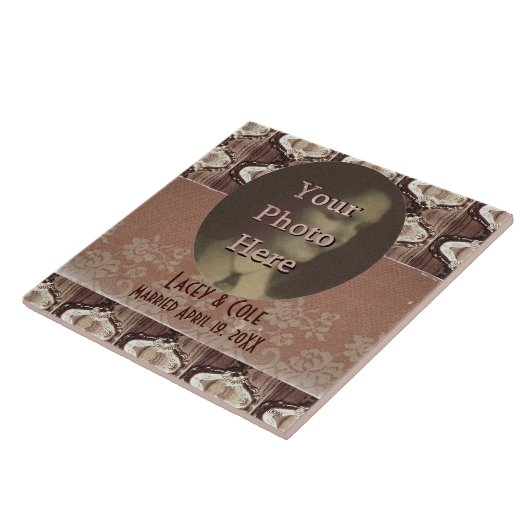 Steampunk Brass & Lace Fliese (Seite)