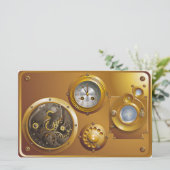 Steampunk Briefpapier (Stehend Vorderseite)