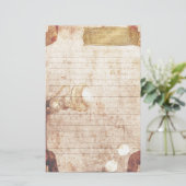 Steampunk Briefpapier - kreatives Namensschild (Stehend Vorderseite)
