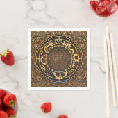 Steampunk Bronze Gears Filigree Serviette (Beispiel)