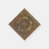 Steampunk Bronze Gears Filigree Serviette (Ecke)