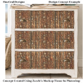 Steampunk-Bronze-Muster BN5 Decoupage Seidenpapier
