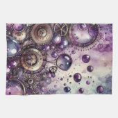 Steampunk Bubbles Küche Handtuch (Horizontal)