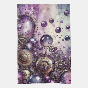 Steampunk Bubbles Küche Handtuch