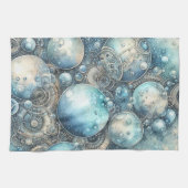 Steampunk Bubbles Küche Handtuch (Horizontal)