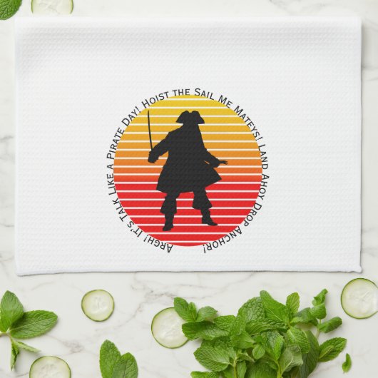 Steampunk Buccaneers sprechen wie ein Piratentag A Geschirrtuch (Gefaltet)
