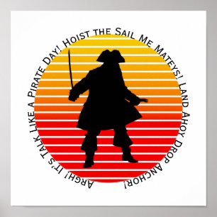 Steampunk Buccaneers sprechen wie ein Piratentag A Poster