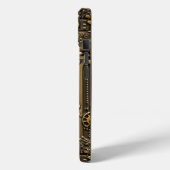 Steampunk-Buch-Industriegrün Case-Mate iPhone Hülle (Rückseite / Links)