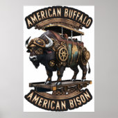 Steampunk Buffalo Poster (Vorne)