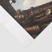 Steampunk Bulldog Decoupage Seidenpapier (Detail)