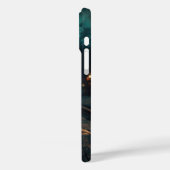 Steampunk Bulldog Stationmaster Portrait Case-Mate iPhone Hülle (Rückseite / Links)