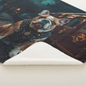 Steampunk Bulldog Stationmaster Portrait Sherpadecke (3/4)