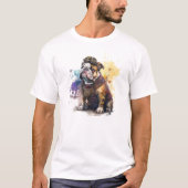 Steampunk Bulldog T-Shirt (Vorderseite)