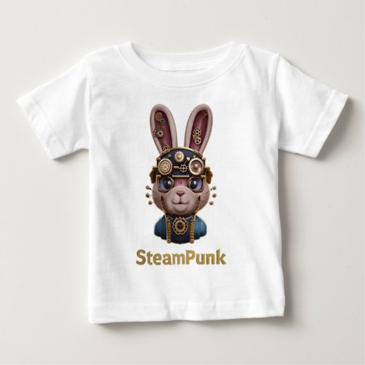 STEAMPUNK BUNNY BABY T-SHIRT (Vorderseite)