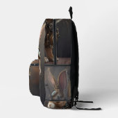 Steampunk Bunny Bedruckter Rucksack (Rechts)