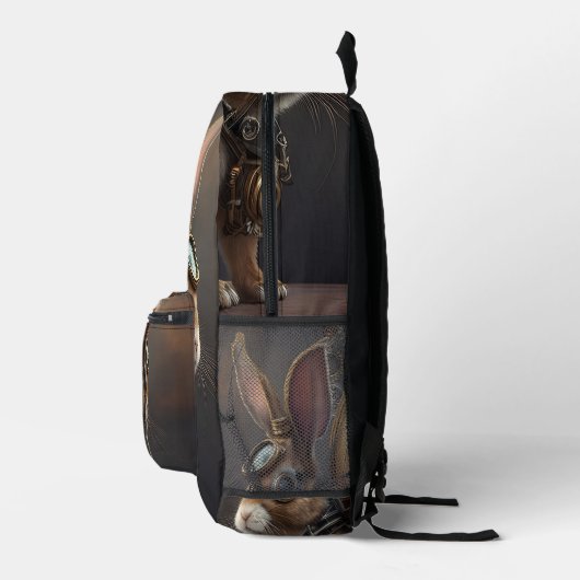 Steampunk Bunny Bedruckter Rucksack (Rechts)